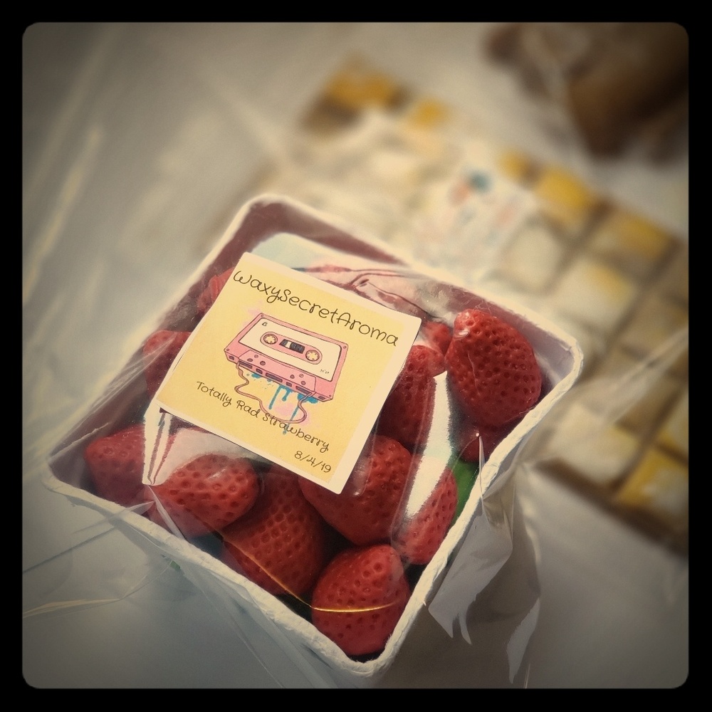Wax melts strawberry basket